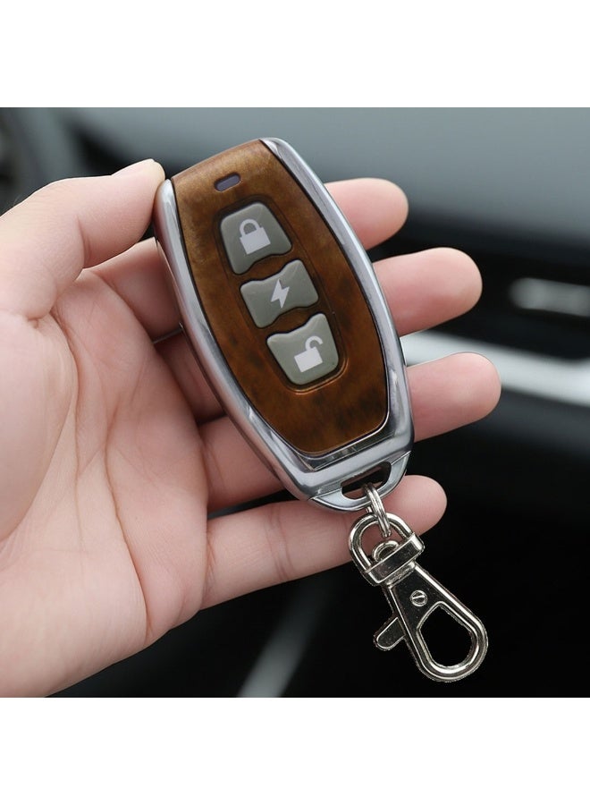 Platinum Pack of 2 Universal Remote Control NK354 Wood Color Keyless Entry Systems | Car Door Lock/Unlock, and Trunk Release - Image 3